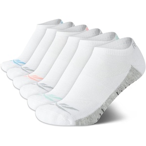 image:imageReebok Womens Low Cut Socks 6 Pack Cushioned Athletic Performance Socks  Breathable MoistureWicking Fabric with Arch Support a Comfort Toe Seam and Flexible Stretch FitWhite Fade