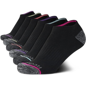 image:imageReebok Womens Low Cut Socks 6 Pack Lightweight Performance Athletic Socks  Performance Stretch Lightweight and Breathable Toe Seam with Arch SupportBlackPink Marl