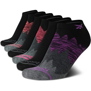 image:imageReebok Womens Low Cut Socks 6 Pack Lightweight Performance Athletic Socks  Performance Stretch Lightweight and Breathable Toe Seam with Arch SupportBlack Marl