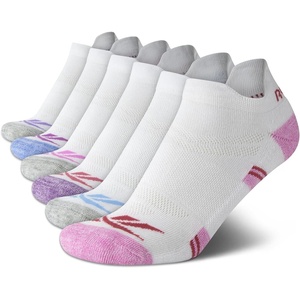 image:imageReebok Womens Low Cut Socks with Tab 6 Pack Lightweight Athletic Socks  Breathable Comfort with Arch Support a Comfort Toe Seam and a Flexible Stretch FitWhite