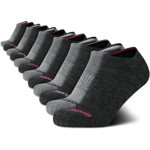 image:imageReebok Womens No Show Socks Moisture Wicking Cushion Low Cut Socks 12 Pack  Stretch Performance Fabric Cushioned Heel and Toe Arch Support Comfort Seam Shoe Size 410Charcoal Grey