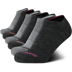 image:imageReebok Womens No Show Socks Moisture Wicking Cushioned Low Cut Socks 6 Pack  Stretch Performance Fabric Cushioned Heel and Toe Arch Support Comfort Seam Shoe Size 410Charcoal Grey