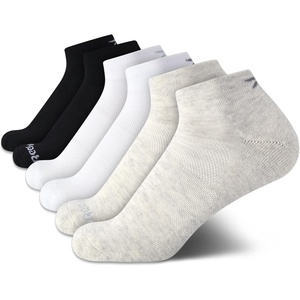 image:imageReebok Womens Quarter Socks Moisture Wicking Cushioned Ankle Socks 6 Pack  Stretch Performance Fabric Cushioned Heel amp Toe Secure Arch Support Quarter Cut Shoe Size 410BlackTanWhite