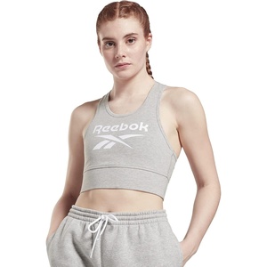image:imageReebok Womens Sports Bra Light SupportMedium Grey HeatherWhite