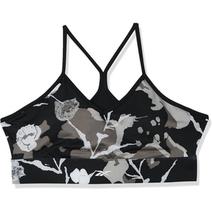 image:imageReebok Workout Ready Tri Back Padded BraBlackBoulder GreyAll Over Print