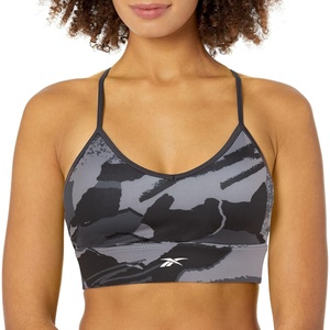 image:imageReebok Workout Ready Tri Back Padded BraNight BlackAll Over Print