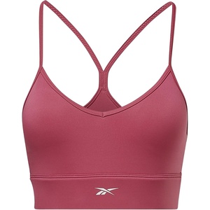 image:imageReebok Workout Ready Tri Back Padded BraSemi Proud PinkWhite Small Logo