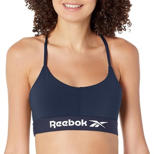 image:imageReebok Workout Ready Tri Back Padded BraVector NavyWhiteCross Back