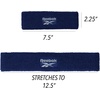 image:image1pc Unisex 225in Wide Workout Headband wStay Dry Technology Terry Cloth Band MoistureWicking Fabric  Quality Gym Hair Accessories for Active ComfortReebokNavy