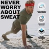 image:image1pc Unisex 225in Wide Workout Headband wStay Dry Technology Terry Cloth Band MoistureWicking Fabric  Quality Gym Hair Accessories for Active ComfortReebokRed