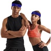 image:image1pc Unisex 225in Wide Workout Headband wStay Dry Technology Terry Cloth Band MoistureWicking Fabric  Quality Gym Hair Accessories for Active ComfortReebokBlue