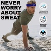 image:image1pc Unisex 225in Wide Workout Headband wStay Dry Technology Terry Cloth Band MoistureWicking Fabric  Quality Gym Hair Accessories for Active ComfortReebokBlue