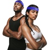 image:image1pc Unisex Athletic Sweatband  225in Thick Workout Headband wStay Dry Technology MoistureWicking FabricQuality Gym Hair Accessories for Active ComfortReeboknavy