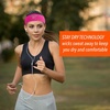 image:image1pc Unisex Athletic Sweatband  225in Thick Workout Headband wStay Dry Technology MoistureWicking FabricQuality Gym Hair Accessories for Active ComfortReebokpink