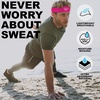 image:image1pc Unisex Athletic Sweatband  225in Thick Workout Headband wStay Dry Technology MoistureWicking FabricQuality Gym Hair Accessories for Active ComfortReebokpink