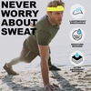 image:image1pc Unisex Athletic Sweatband  225in Thick Workout Headband wStay Dry Technology MoistureWicking FabricQuality Gym Hair Accessories for Active ComfortReebokyellow