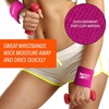 image:image3pc Unisex Athletic Sweatband Set  225in Workout Headband amp 325in Wristbands wStay Dry Technology Terry Cloth Band MoistureWicking Fabric  Quality Fitness Accessories for Active ComfortReebokFuchsia