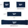 image:image3pc Unisex Athletic Sweatband Set  225in Workout Headband amp 325in Wristbands wStay Dry Technology Terry Cloth Band MoistureWicking Fabric  Quality Fitness Accessories for Active ComfortReebokNavy