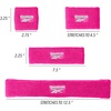 image:image3pc Unisex Athletic Sweatband Set  225in Workout Headband amp 325in Wristbands wStay Dry Technology Terry Cloth Band MoistureWicking Fabric  Quality Fitness Accessories for Active ComfortReebokFuchsia