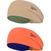 image:imageReebok 2pk Wide Knotted Headwrap  Secure Lightweight DamageFree Hold  Quality Gym Hair Accessories for Active Comfort