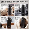 image:imageReebok 32 oz Insulated Stainless Steel Water Bottle with Straw Pink  LeakProof Locking Lid Soft Silicone Spout Clip Handle BPAFreePink