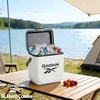 image:imageReebok 8L Hard Cooler Officially Licensed Portable Cooler Ice Chest with Handle Holds 12 Cans 12Hour Ice RetentionWhiteWhite