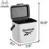 image:imageReebok 8L Hard Cooler Officially Licensed Portable Cooler Ice Chest with Handle Holds 12 Cans 12Hour Ice RetentionWhiteWhite
