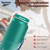 image:imageReebok Athletic Stainless Steel Water Bottle  Insulated Water Bottle 32 oz With Chug Lid  Double Wall Vacuum Insulated Sports Water Bottle BPA FreeGreen