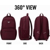 image:imageReebok Backpack for Men amp Women Lightweight Multipurpose Everyday Backpack  Padded Adjustable Straps and a Breathable Back Panel Fit a 156Inch Laptop for Commuting Gym or TravelGrady Black Cherry
