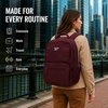image:imageReebok Backpack for Men amp Women Lightweight Multipurpose Everyday Backpack  Padded Adjustable Straps and a Breathable Back Panel Fit a 156Inch Laptop for Commuting Gym or TravelGrady Black Cherry