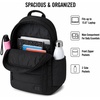 image:imageReebok Backpack for Men amp Women Lightweight Multipurpose Everyday Backpack  Padded Adjustable Straps and a Breathable Back Panel Fit a 156Inch Laptop for Commuting Gym or TravelSkyler Black