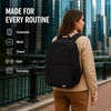image:imageReebok Backpack for Men amp Women Lightweight Multipurpose Everyday Backpack  Padded Adjustable Straps and a Breathable Back Panel Fit a 156Inch Laptop for Commuting Gym or TravelGrady Black
