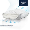 image:imageReebok Charcoal Breeze Pillow 2 Pack Queen Size RBK Fresh Pillows with Cooling Airflow Odor Neutralizing amp Moisture Wicking Moderate Firm Support for Side Back amp Stomach Sleepers GRS Certified