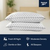 image:imageReebok Charcoal Breeze Pillow 2 Pack Queen Size RBK Fresh Pillows with Cooling Airflow Odor Neutralizing amp Moisture Wicking Moderate Firm Support for Side Back amp Stomach Sleepers GRS Certified