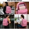 image:imageReebok Element Backpack for Men amp Women Spacious Bag for Gym Work Travel  Durable WaterResistant Fabric with a Dedicated Laptop Compartment Padded Adjustable Straps and Multiple Organizer PocketsElement III Infused Lilac