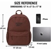 image:imageReebok Element Backpack for Men amp Women Spacious Bag for Gym Work Travel  Durable WaterResistant Fabric with a Dedicated Laptop Compartment Padded Adjustable Straps and Multiple Organizer PocketsElement III  Villa Brown
