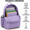 image:imageReebok Element Backpack for Men amp Women Spacious Bag for Gym Work Travel  Durable WaterResistant Fabric with a Dedicated Laptop Compartment Padded Adjustable Straps and Multiple Organizer PocketsElement III Wild Lavender