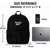 image:imageReebok Element Backpack for Men amp Women Spacious Bag for Gym Work Travel  Durable WaterResistant Fabric with a Dedicated Laptop Compartment Padded Adjustable Straps and Multiple Organizer PocketsElement BlackWhite