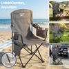 image:imageReebok Folding Quad Camp Chair with Builtin Cooler Cup Holder amp Carry Bag Portable Outdoor Camping Chair for Tailgating Beach Sports amp PatioGreyGrey