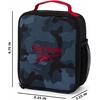 image:imageReebok Kids Insulated Lunch Bag for Boys amp Girls Durable Lunchbox  Lightweight Two Zippered Compartments Keep Meals amp Snacks Fresh Easy Top Handle Mesh Side Pocket WipeCleanBrooks Black Camo