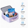 image:imageReebok Kids Insulated Lunch Bag for Boys amp Girls Durable Lunchbox  Lightweight Two Zippered Compartments Keep Meals amp Snacks Fresh Easy Top Handle Mesh Side Pocket WipeCleanBrooks Lavender