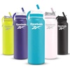 image:imageReebok Lifestyle Stainless Steel Water Bottle  Insulated Water Bottle 32 oz With Straw  Double Wall Vacuum Insulated Sports Water Bottle BPA FreeBlue