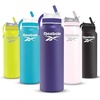 image:imageReebok Lifestyle Stainless Steel Water Bottle  Insulated Water Bottle 32 oz With Straw  Double Wall Vacuum Insulated Sports Water Bottle BPA FreePurple