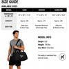 image:imageReebok Lightweight Unisex Carry On Gym Duffle Bag for Men amp Women Sports  Durable WaterResistant Fabric Roomy Compartments Adjustable Shoulder Strap amp Dual Handles Overnight amp Weekend TravelHamilton BlackSilver