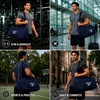 image:imageReebok Lightweight Unisex Carry On Gym Duffle Bag for Men amp Women Sports  Durable WaterResistant Fabric Roomy Compartments Adjustable Shoulder Strap amp Dual Handles Overnight amp Weekend TravelHamilton Navy