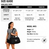 image:imageReebok Lightweight Unisex Carry On Gym Duffle Bag for Men amp Women Sports  Durable WaterResistant Fabric Roomy Compartments Adjustable Shoulder Strap amp Dual Handles Overnight amp Weekend TravelDenver  Black