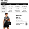 image:imageReebok Lightweight Unisex Carry On Gym Duffle Bag for Men amp Women Sports  Durable WaterResistant Fabric Roomy Compartments Adjustable Shoulder Strap amp Dual Handles Overnight amp Weekend TravelHamilton Black With Gold Logo
