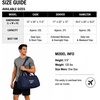 image:imageReebok Lightweight Unisex Carry On Gym Duffle Bag for Men amp Women Sports  Durable WaterResistant Fabric Roomy Compartments Adjustable Shoulder Strap amp Dual Handles Overnight amp Weekend TravelCade  Navy Silver