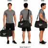 image:imageReebok Lightweight Unisex Carry On Gym Duffle Bag for Men amp Women Sports  Durable WaterResistant Fabric Roomy Compartments Adjustable Shoulder Strap amp Dual Handles Overnight amp Weekend TravelCade  BlackWhite