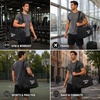 image:imageReebok Lightweight Unisex Carry On Gym Duffle Bag for Men amp Women Sports  Durable WaterResistant Fabric Roomy Compartments Adjustable Shoulder Strap amp Dual Handles Overnight amp Weekend TravelCade  BlackWhite